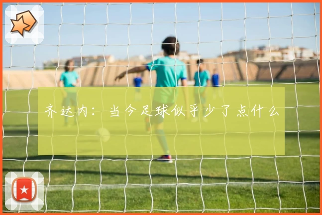 齐达内：当今足球似乎少了点什么